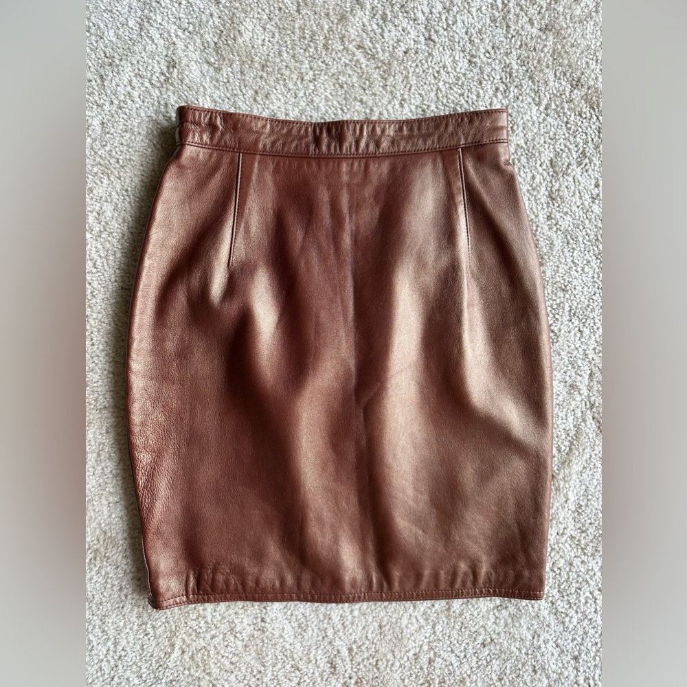 Versace leather skirt IT 36